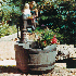 Little Giant 14940294 Whiskey Barrel Planter Color/Weathered Wood
