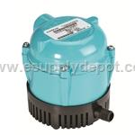 Little Giant 500500 Pool Cover Pump 1-AA-18 115V 60Hz - 170 GPH - Small Submersible, 18' Power Cord(574029)(500918)