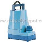 Little Giant 505721 5-MSP 127V 60Hz 1/6 HP, 1200 - GPH Submersible Utility Pump, 10' Power Cord