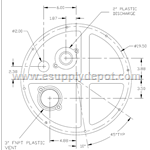 Little Giant Cover 113182 COVER ASSY,18CS3V2D,1-PC,SFOAM 18",W/BOLT ON FLANGES,JK