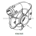 Franklin Electric 305462035 Volute Case, Victaulic, CCW